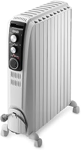De'Longhi Dragon 4 TRD41025T Oil Filled Radiator White 2.5 kW 3 Heat Settings view 1