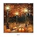 VKTECH Full Drill 5D DIY Diamond Painting Kit Forest Pumpkin Round Rhinestone Embroidery Cross Stitch Craft Best Gift Room Decor 12x12 inch