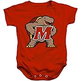 LOGOVISION University of Maryland Big Mascot Unisex Infant Snap Suit for Baby