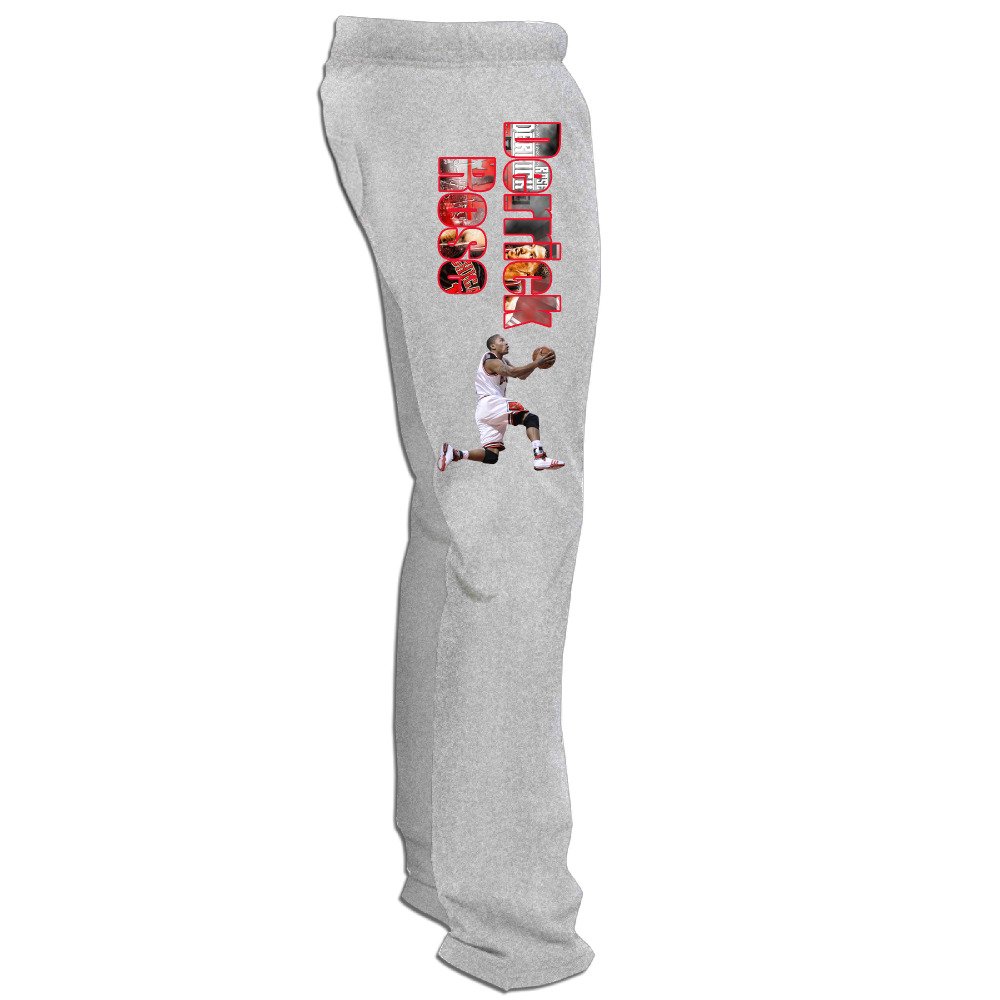 Julia8 Men's Derrick Rose Fleece Sweatpants Pant L Ash