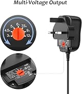 Zolt 24W Universal Power Adapter 3V-12V 2A 8 DC Plugs 5.5x2.1mm view 3
