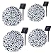 Qedertek 4 Pack Solar String Lights, 72ft 200 LED Solar Lights Outdoor with 8 Lighting Modes Waterproof for Home, Patio, Lawn, Garden, Christmas, Wedding, Party and Holiday Decorations(Cool White)