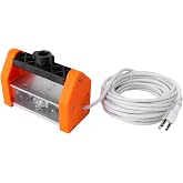 Eujgoov Wall Inspection Light, 15W 1000LM Dimmable 120x5 Beam | ABS silicone PC build, for paint projects wall sanding, wide angle lens, wall finish inspection, US plug 100-240V