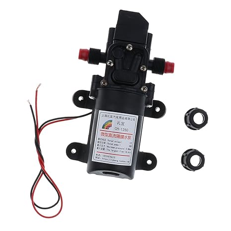 Amazon.com : MagiDeal 12V High Pressure Auto Diaphragm Water Pump 5L/min 100 PSI Pressure Switch : Sports & Outdoors