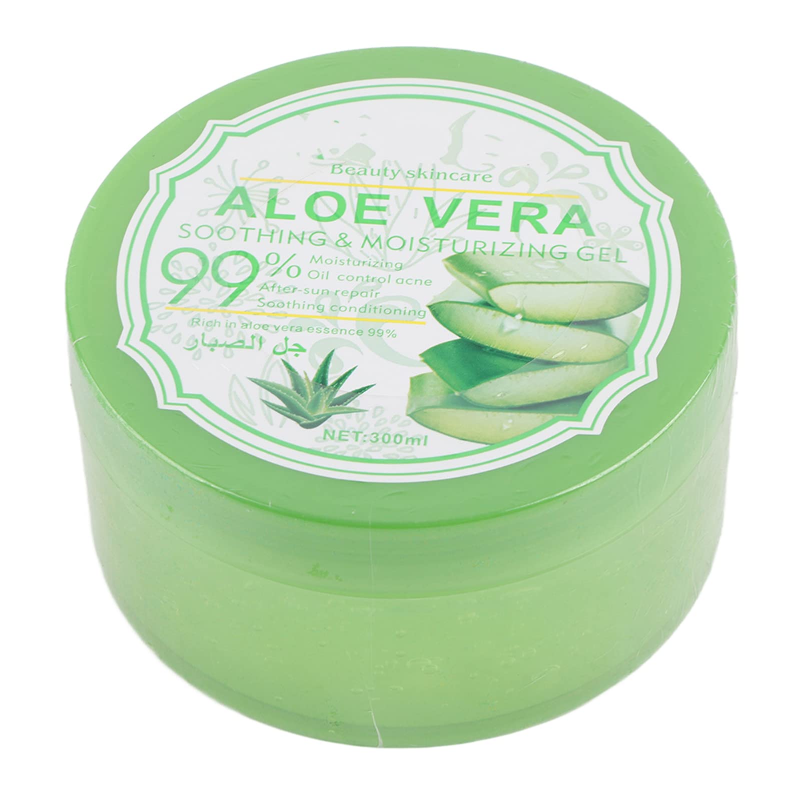 Aloe Vera Gel, Hydrating Moisturizing Aloe Vera Gel Sleeping Wash-free Skin Care Cream for Relieving Itchy, Dry, Irritated Skin, Soothing the Skin, Leaving the Skin Soft, Tender 300g