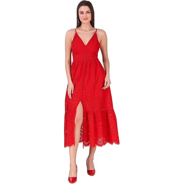 GUESS Women's Dress Sweetheart Midi Lace, Red, 12 at Amazon Women's Clothing store GUESS Women's Dress Sweetheart Midi Lace, Red, 12 at Amazon Women's Clothing store