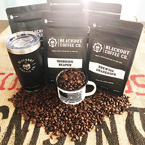 Blackout Coffee, Morning Reaper Medium Roast Coffee, Bold, Strong