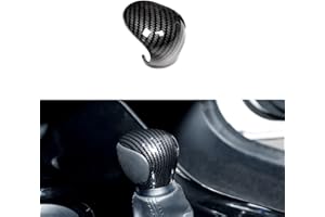 MICROCK Gear Shift Lever Knob Shifter Head Cover Trim for Toyota C-HR CHR 2018 2019 2020 2021 2022 2023 2024, ABS Carbon Fiber