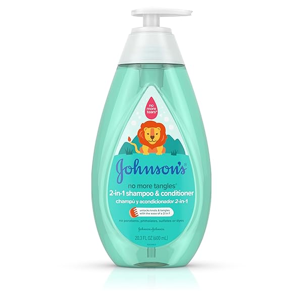 JOHNSON’S KIDS NO MORE TANGLES 2-IN-1 DETANGLING SHAMPOO...