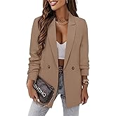 CRAZY GRID Women Business Casual Blazer Jacket Fashion with Lined Work Professional Suit Jacket