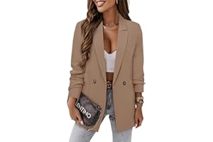 CRAZY GRID Women Business Casual Blazer Jacket Fashion with Lined Work Professional Suit Jacket