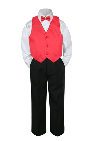 red and white pants suit