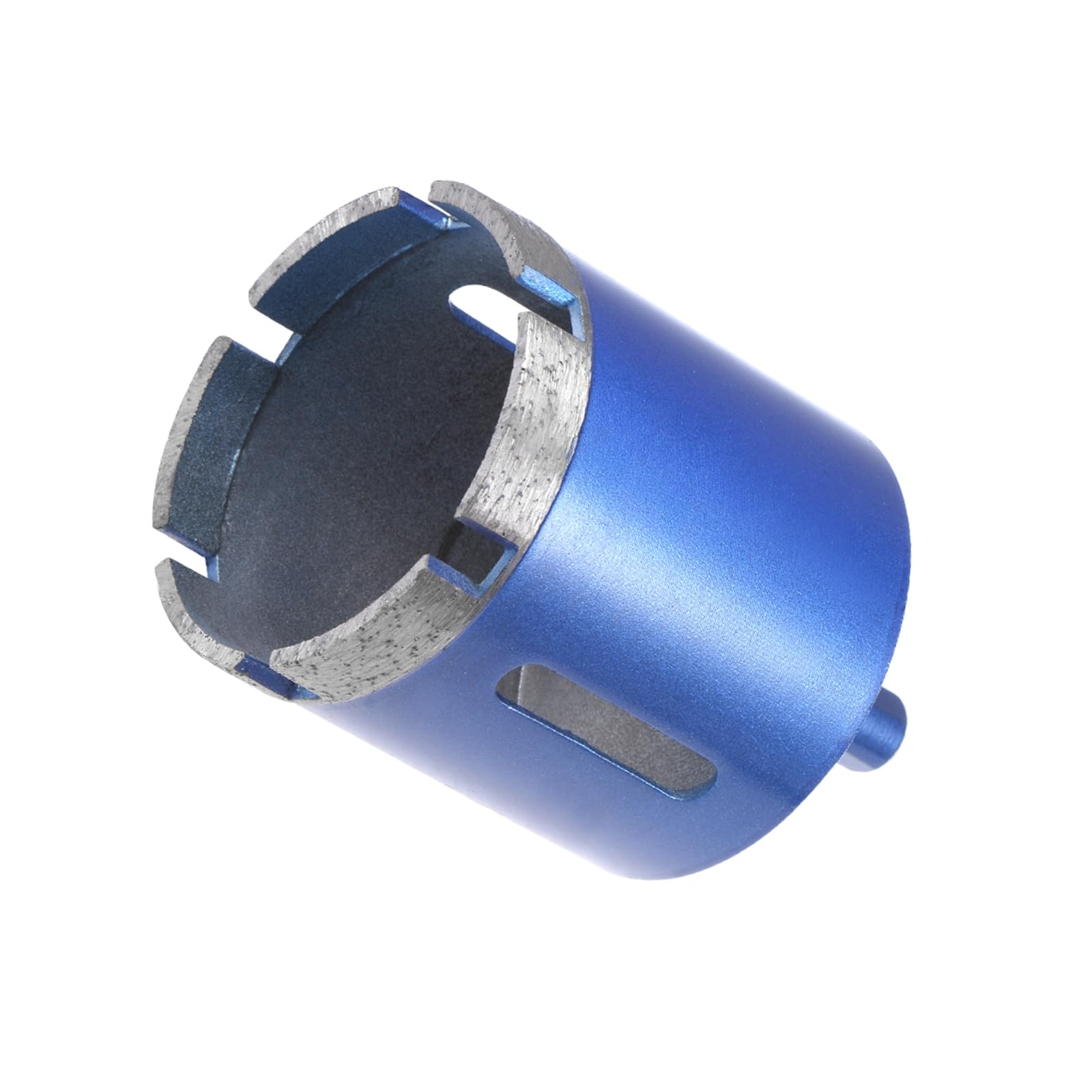 CoCud Diamond Core Drill Bit, 55mm Dia Round Shank, Tiles Stones Marble Concrete Dry/Wet Hole Saws Blue - (Applications: for M10 Angle Grinder), 1-Piece
