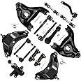 SCITOO 15pcs Front Suspension Kit Idler Arm Pitman Arm Upper Lower Control Arm Tie Rod End Adjusting Sleeve Sway Bar Link for Chevy C1500 & C1500 Suburban Tahoe for GMC C1500
