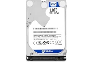 WESTERN DIGITAL WD 2016 New Blue 1TB 2.5 inches Laptop Notebook Internal SATA 6Gb/s Hard Drive 9.5mm Height 5400RPM Model WD10JPVX