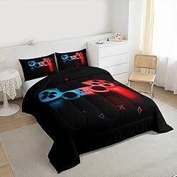 Erosebridal Boys Gamepad Comforter Set Queen,Play