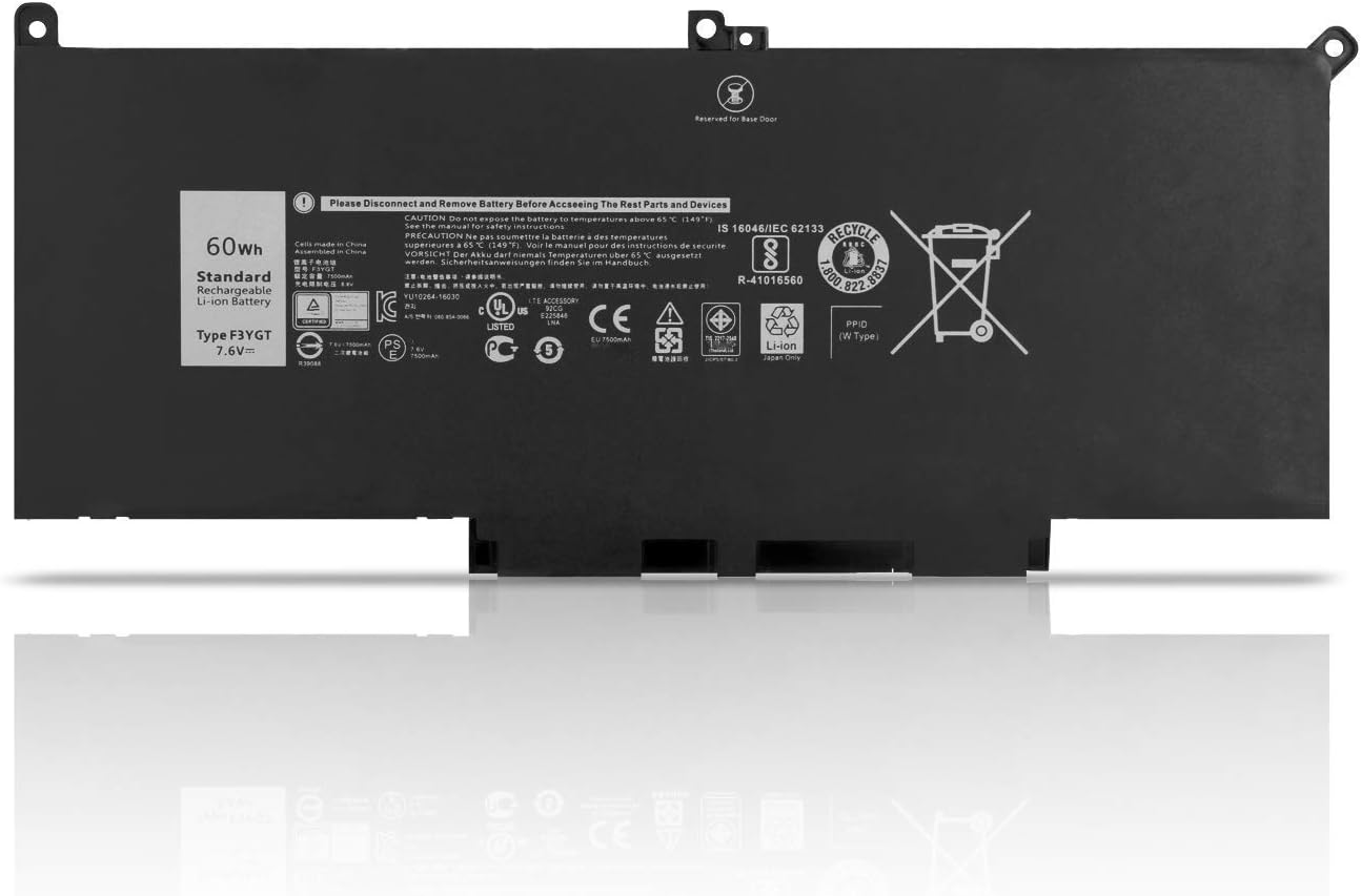 Askc 60wh F3ygt Laptop Battery Replacement For Dell Latitude 12 7000 7280 7290 Latitude 13 7000 7380 7390 Latitude 14 7000 7480 7490 Series Dm3wc 0dm3wc 2x39g Dm6wc 451 ye 7 6v 4 Cell Accessories Computers Accessories Cate Org
