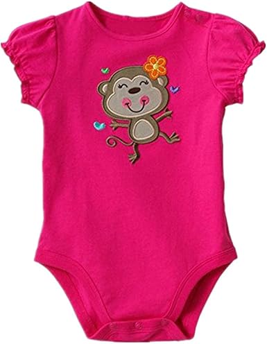 baby girl short sleeve romper