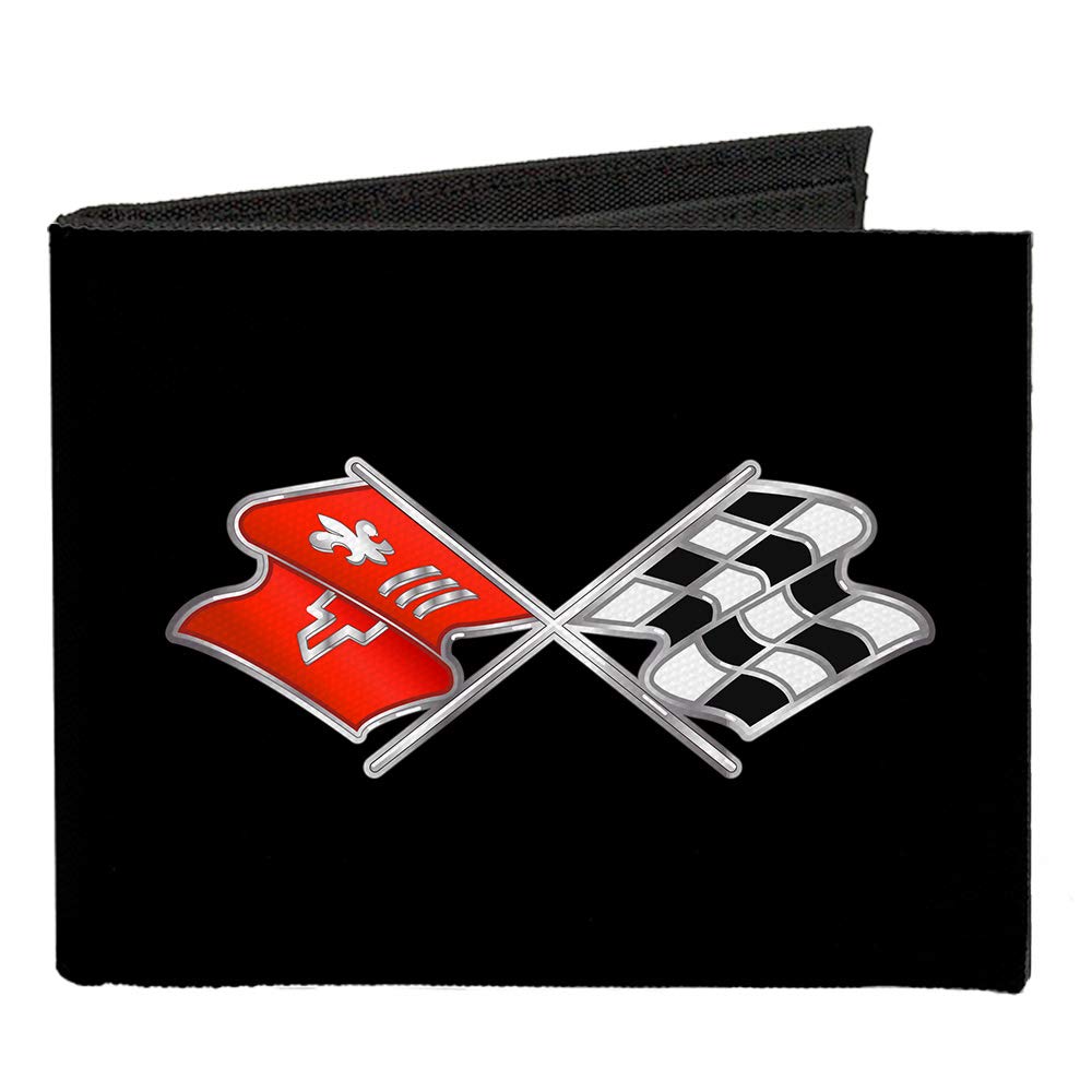Buckle-Down Men's Standard Canvas Bifold Wallet, Corvette C3, 4.0" x 3.5"