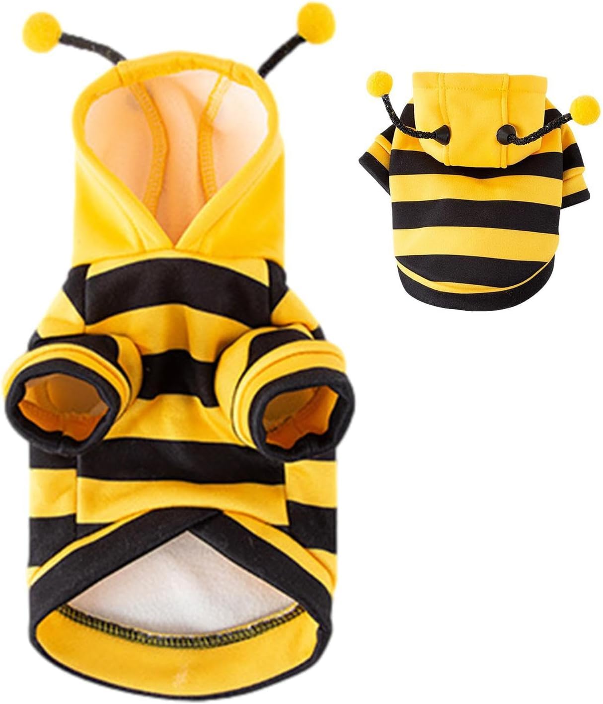 Dog Bee Hoodies, Halloween Pet Bee Costume Hoodies, Cat Dog Clothing Cute Dress Up Costume Apparel Coat Clothes Pet Supplies, For Small Medium Dogs, Kitten, Puppy