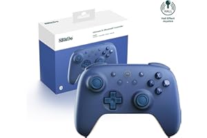 8Bitdo Ultimate 2C Bluetooth Controller for Switch 2, Switch, Switch Controller with 6-Axis Motion Control, Rumble Vibration, Refined D-Pad and Bumpers, Hall Effect Joysticks - Dark Blue