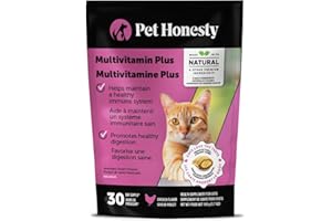 Cat Multivitamin Crunchy & Creamy Chews - Cat Treats for Health + Immune, Joints, Skin & Coat, & Digestion Support - Vitamins