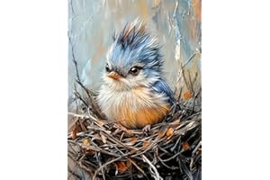 DYAIANGMU Bird Paint by Numbers Kit for Adults Beginner,Paint by Number Kits on Canvas for Adults Beginner,Digital Oil Painting Kits for Home Wall Decor 19.6X15.7 inch (Without Frame)
