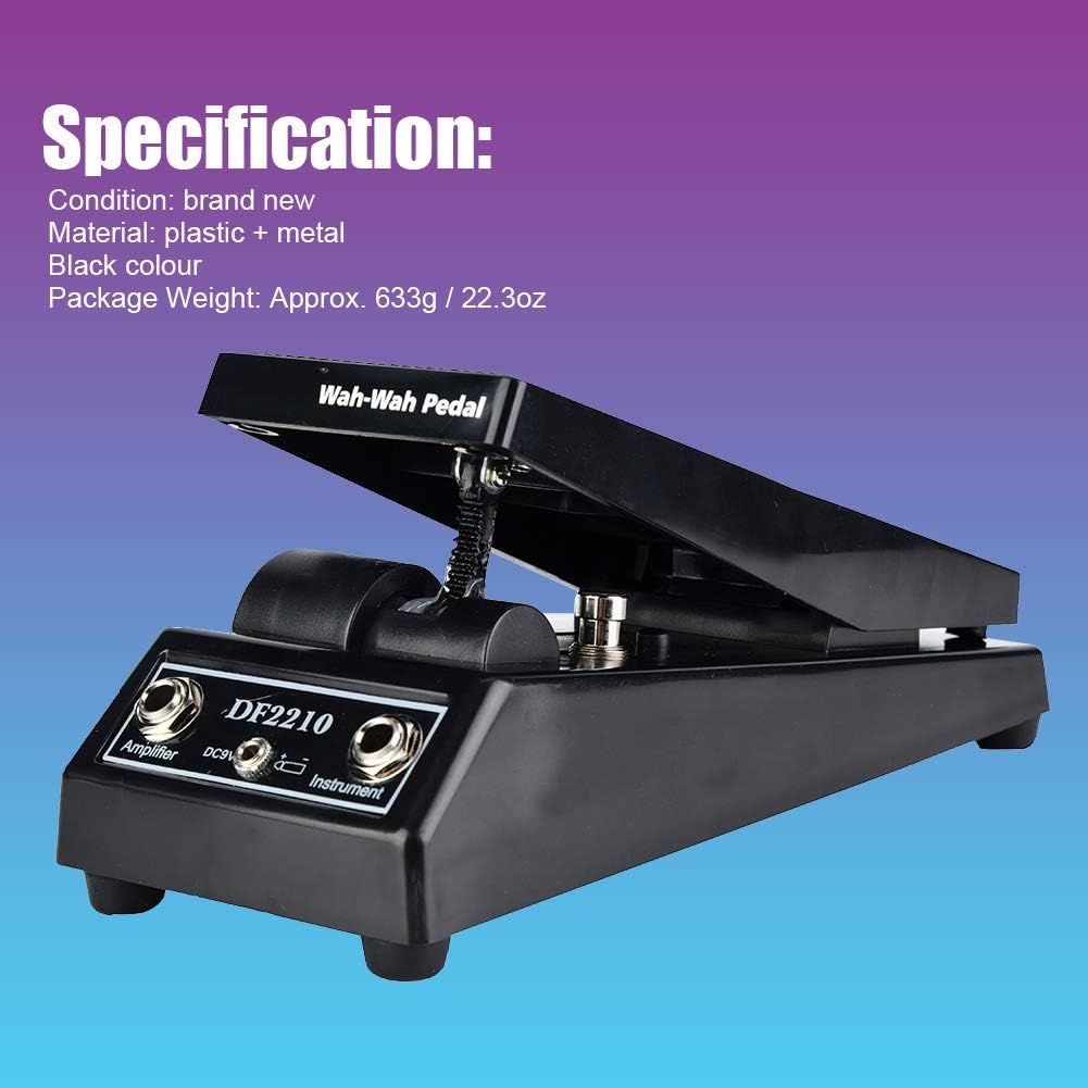 RiToEasysports Wah Pedal, DF2210 Electric Guitar Effect Pedal Multifunctional WAH Volume Pedal Musical Instrument Accessories - Image 3