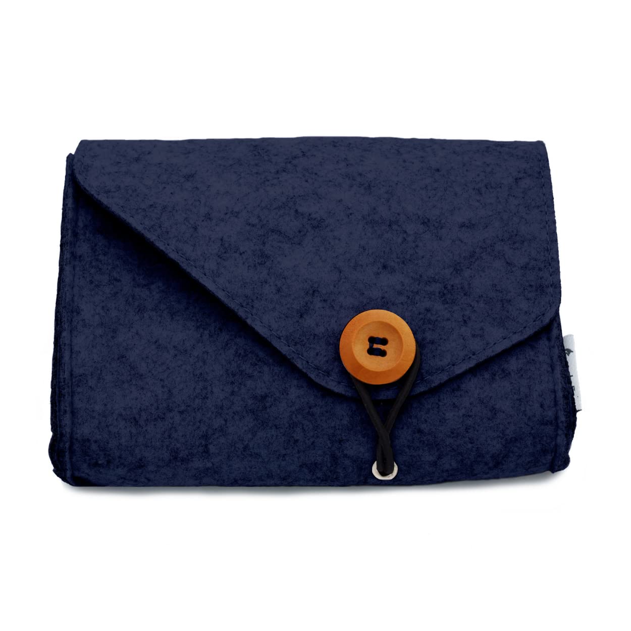 metaFox Small Felt Bag Organiser for Postcards Also Storage Bag or Make Up Bag (Blue)