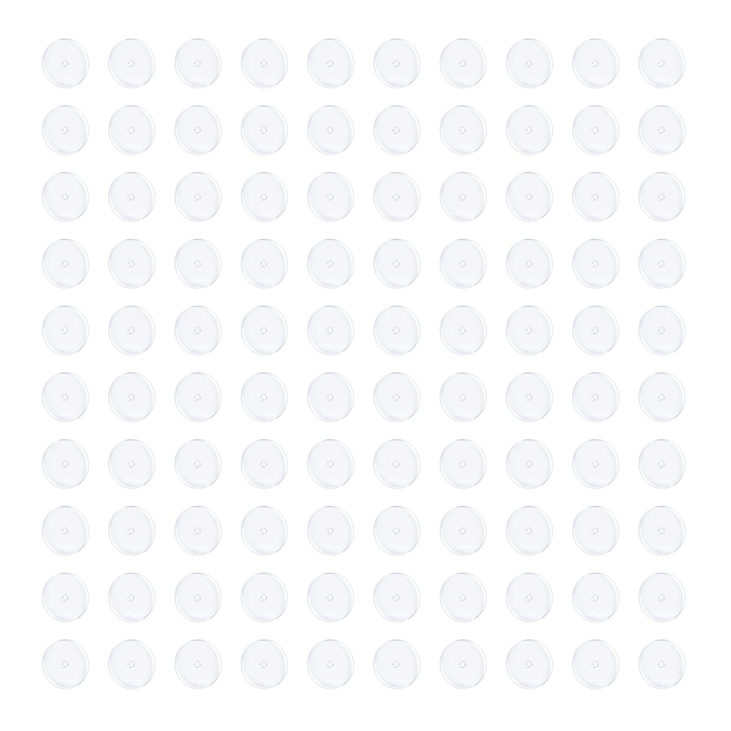 Decentraland 5MM 100PCS Clear Piercing Disc for Piercing Bump,Pressure Silicone Earrings for Keloids Healing Pads Belly Button Piercing Kit — image 1