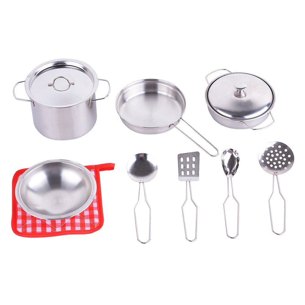 metal pots and pans playset
