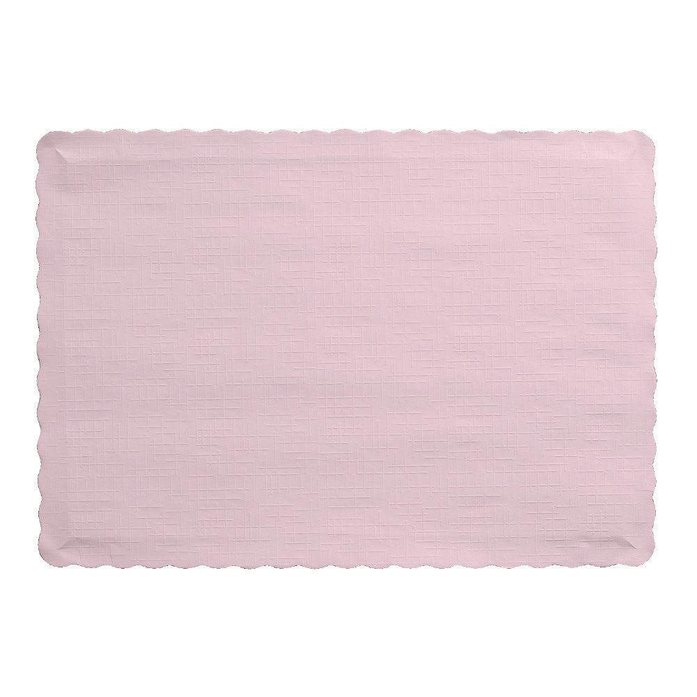 Creative Converting 50 Count Touch of Color Paper Placemats, Classic Pink