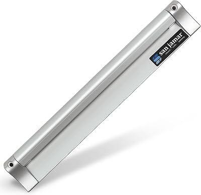 San Jamar CK6524A Aluminum Slide Check Rack 24" Length x 3/4" Width x 2" Height