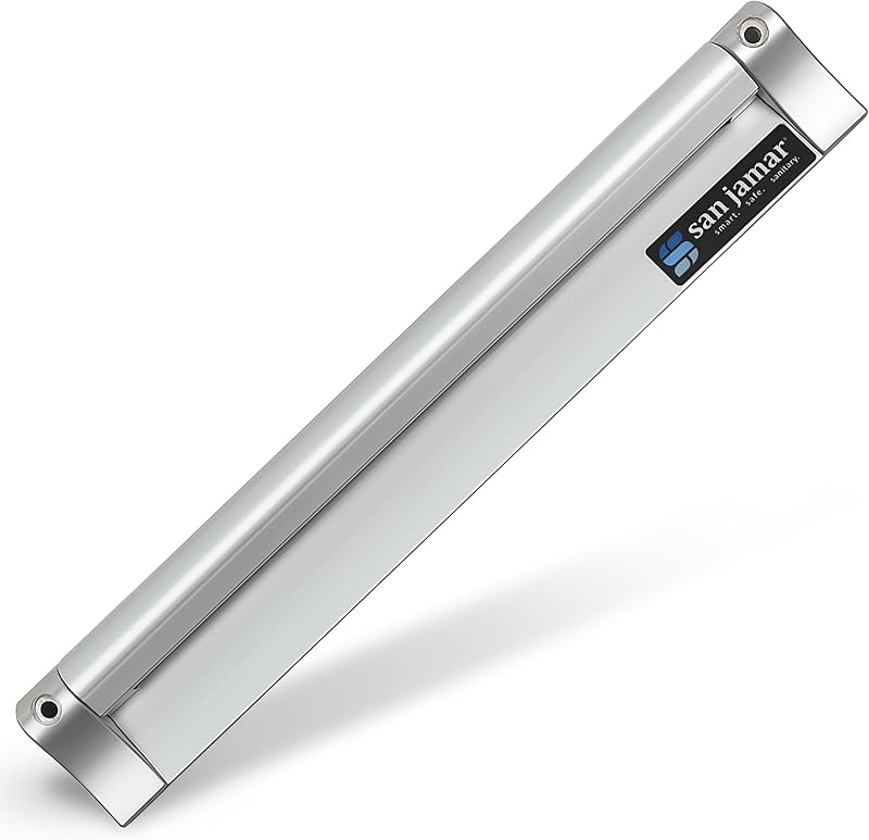 San Jamar CK6524A Aluminum Slide Check Rack 24" Length x 3/4" Width x 2" Height
