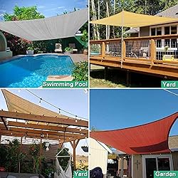 Artpuch Sun Shade Sail Canopy 10'x10'x10' Sand