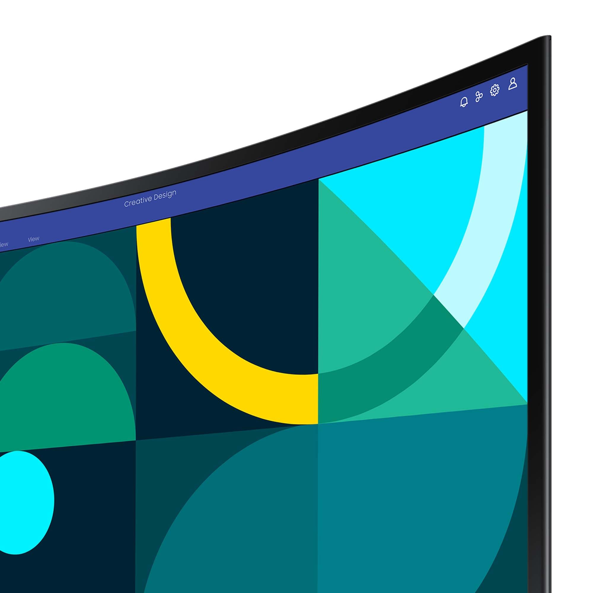 Samsung S36GD Essential Curved Monitor 27 Zoll, PC-Bildschirm mit VA-Panel, Full HD-Auflösung, 4 ms Reaktionszeit, Bildwiederholrate 100 Hz, Eco Saving Plus, Flicker Free, Schwarz, S27D364GAU