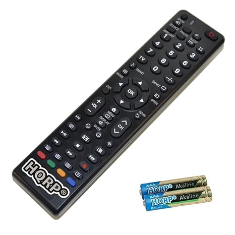 HQRP Fernbedienung fuer Philips 7000er Serie 55PUS7150/12, 55PUK7150/12, 55PUK7100/12, 49PUS7150/12, 49PUK7150/12, 49PUK7100/