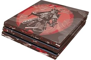 MightySkins Skin Compatible with Sony PS4 Pro Console - Samurai Battle | Protective, Durable, and Unique Vinyl Decal wrap Cov