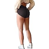 Danysu V Waist Booty Shorts for Women Pockets Scrunch Butt Gym Workout Shorts Lifting Summer Bottoms