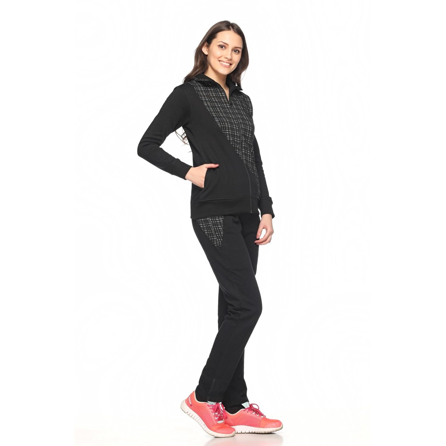 ex10sive fleece black active wear tracksuit