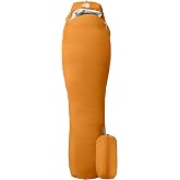Retrospec Dream Mummy Sleeping Bag - 5, 15, &amp; 30&deg;F Cold Weather Camping &amp; Travel Essential Gear with Water - Resistant Shell &amp; Synthetic Fill - Zippered Pocket &amp; Stuff Sack