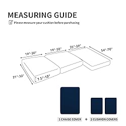 Easy-Going 100% Waterproof 3 Pieces Couch Cushion