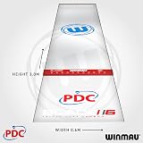 WINMAU Clearzone Dart Mat with Integrated Oche Line view 4