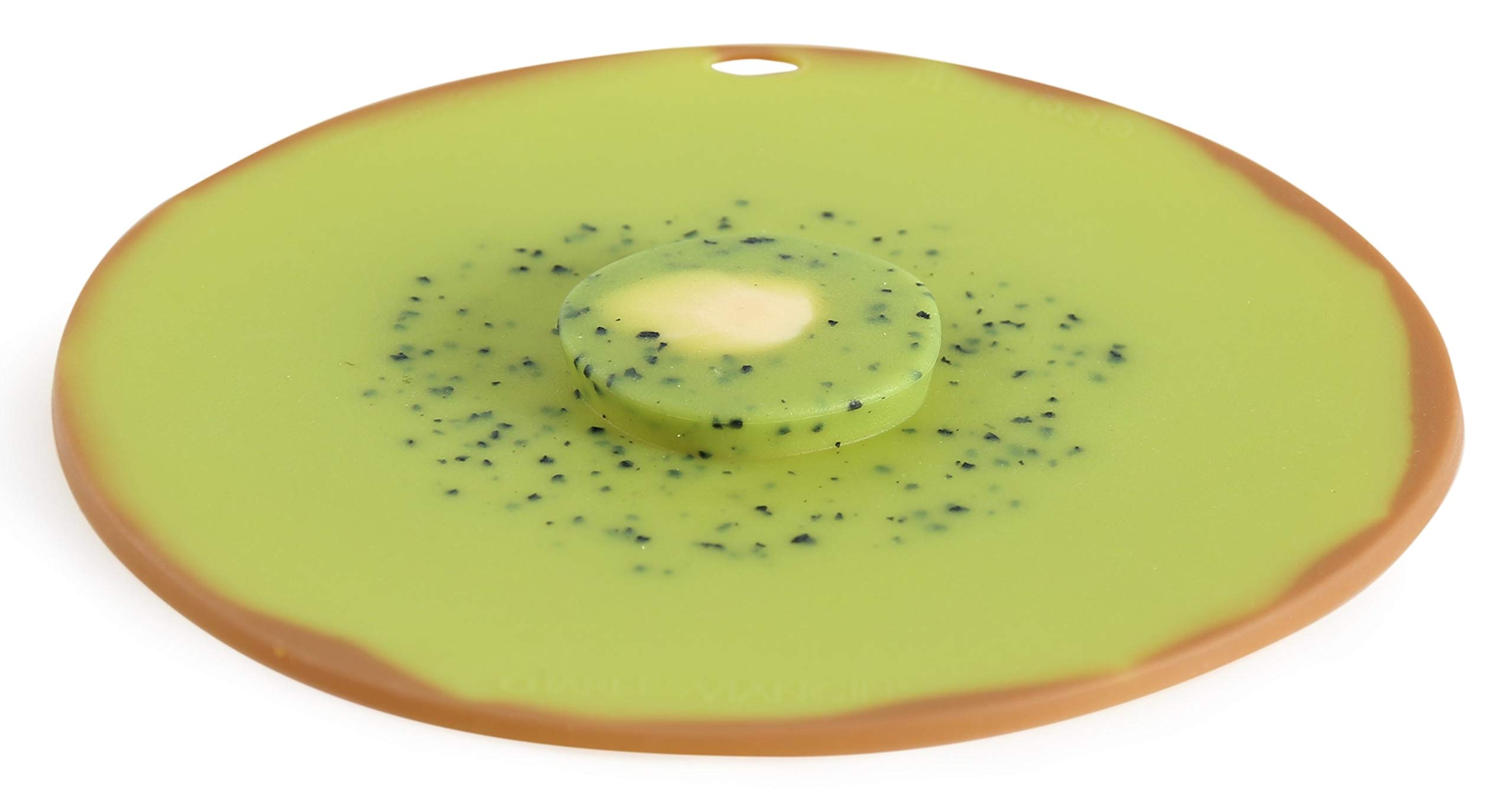 Charles Viancin Round Pan Lid/Spill Stopper/Airtight Food Storage Lid, Silicone, Kiwi, 23 cm/9 inch