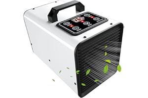 Tesiplz Ozone Negative Ion Generator,80,000mg/h Digital Touch Commercial Ozonator Odor Removal Machine,Industrial O3 Ionizer Air Purifier Deodorizer for Home Car Pet