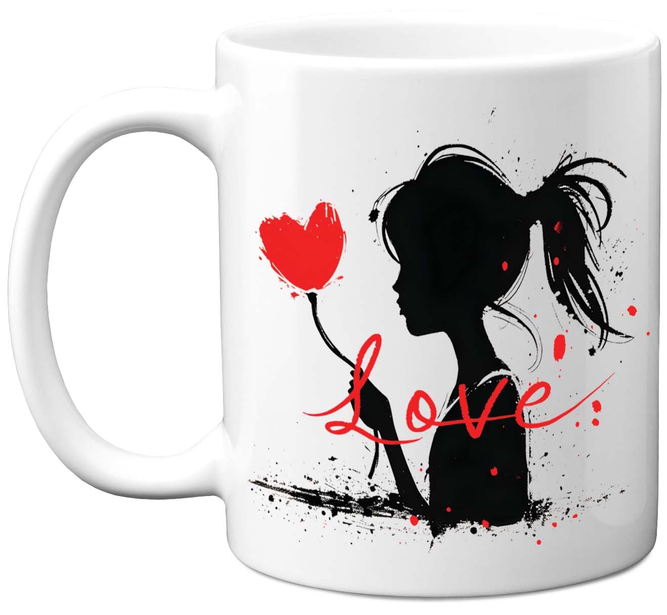 Stuff4 Valentines Mug Gift for Men Women - Graffiti Love - Happy Wedding Anniversary Valentine's Day Mugs for Girlfriend Boyfriend Wife Husband, 11oz Ceramic Coffee Cup
