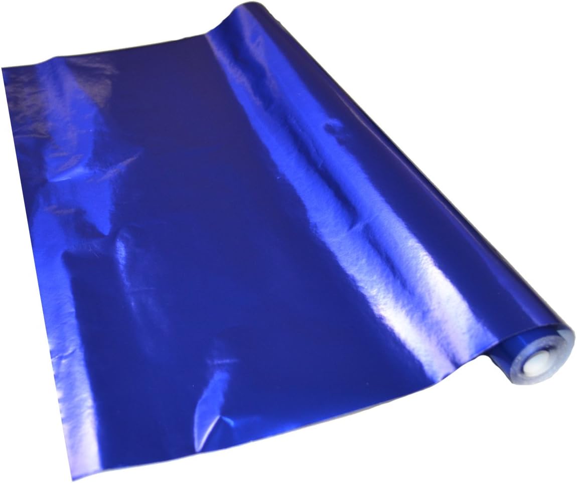 Blue Metal Foil Paper Roll 50cm x 3m (812016B) Amazon.co.uk Office