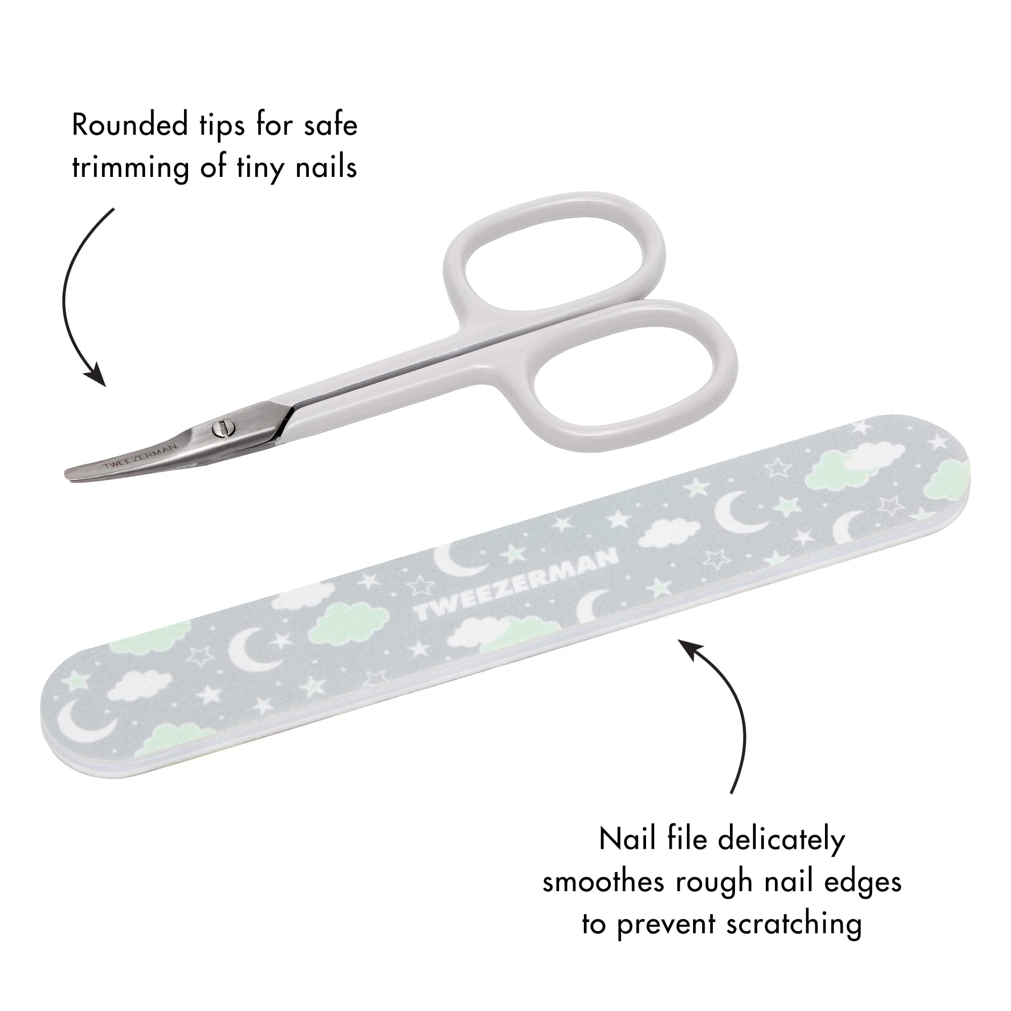 Tweezerman Baby Nail Scissors with Bear File (Assorted)