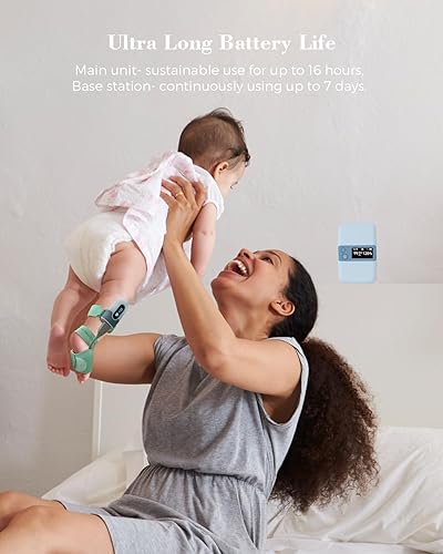 Babytone Baby Sleep Monitor with Base Station, Smart Sock Foot