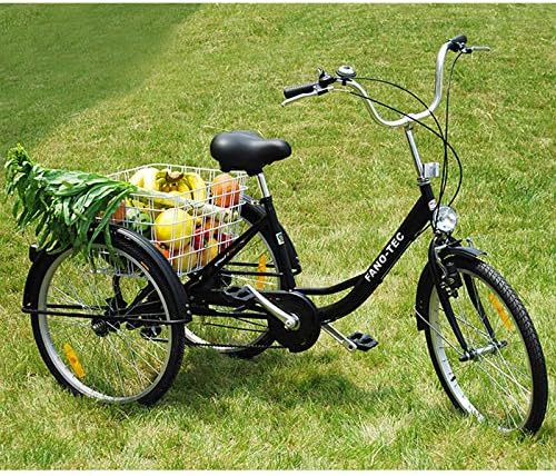 'Kerou Adult Trike Bike Adult Tricycle Seniors 24 Shift 6 Speed Shimano